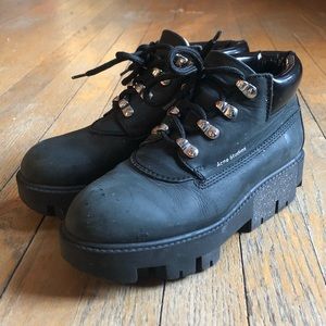Acne Platform Hiking Boots